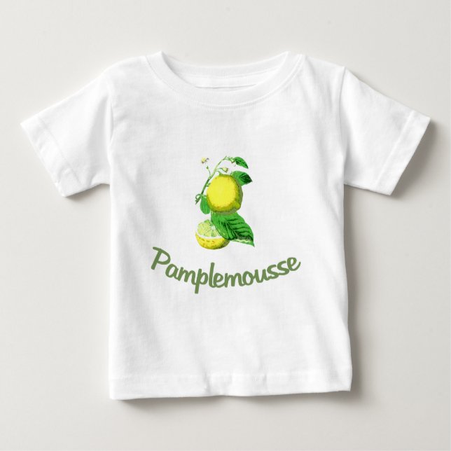 Pamplemousse French for Grapefruit Baby T-Shirt (Front)