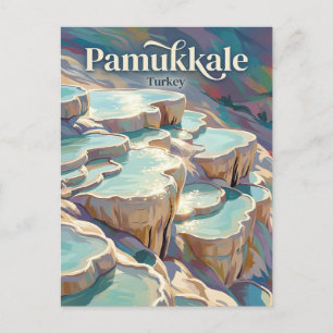 Pamukkale Cotton Castle Turkey Postcard
