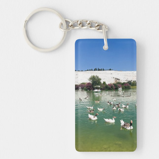 Pamukkale, Turkey Key Ring (Front)