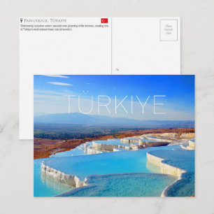 Pamukkale, Türkiye Travel Postcard