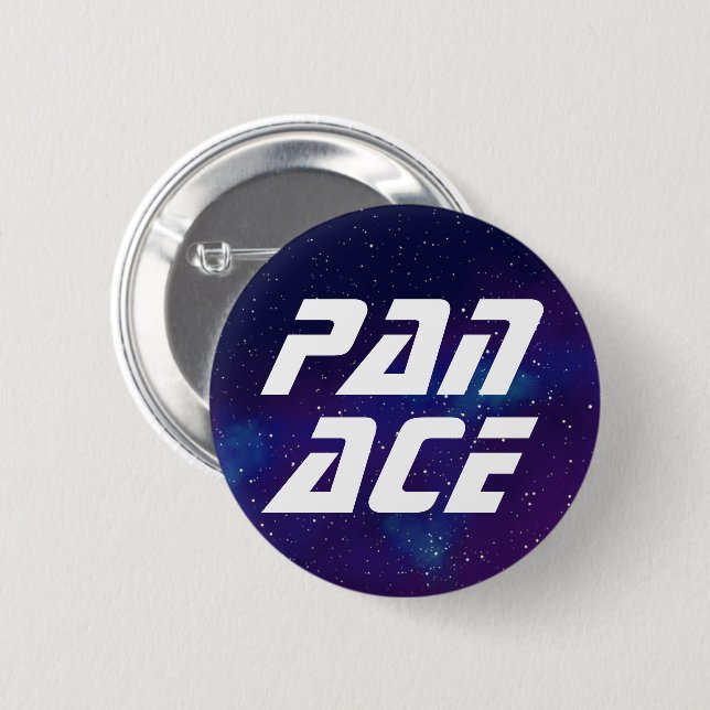 Pan Ace Customisable Galaxy Identity 6 Cm Round Badge (Front & Back)