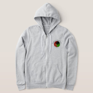 Pan African black girl woman red green pride afro Hoodie