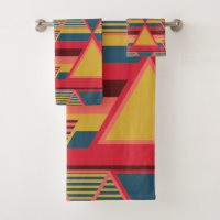 Pan African Colourful Triangle Pattern