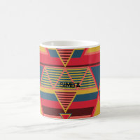 Pan African Colourful Triangle Pattern Personalise