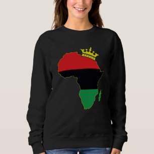 Pan African Continent Black History Month African Sweatshirt