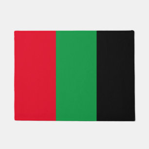 Pan-African Essence: Red, Green, and Black Doormat