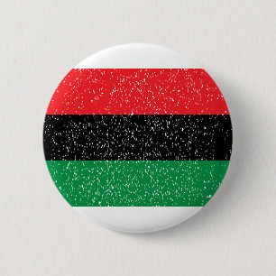 Pan African flag, Afro American Black history 6 Cm Round Badge