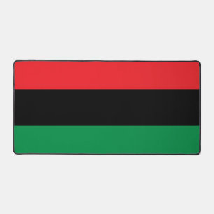 Pan African flag, Afro American Black history Desk Mat