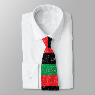 Pan African flag, Afro American Black history Tie