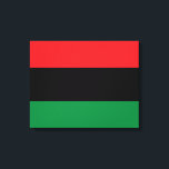 Pan-African Flag Canvas Print<br><div class="desc">This design features the Pan-African flag (also known as the Black Liberation flag, the UNIA flag or the African-American flag), which is a tri-colour flag consisting of three horizontal bands of red, black and green. The Universal Negro Improvement Association and African Communities League (UNIA-ACL) formally adopted it on August 13,...</div>