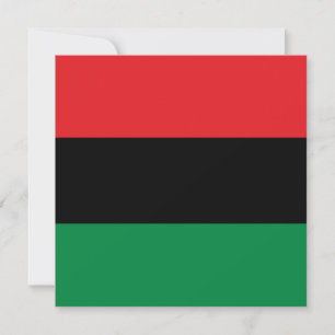 Pan-African Flag Card