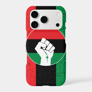 Pan African flag Fist, Afro American Black history