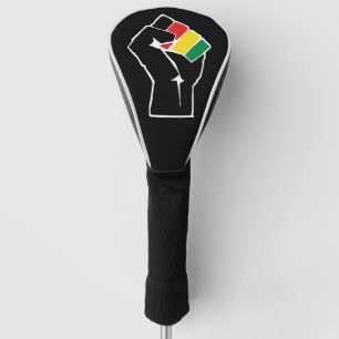 Pan African flag Fist, Afro American Black history Golf Head Cover
