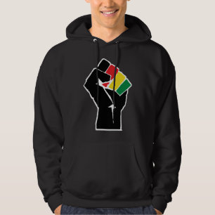 Pan African flag Fist, Afro American Black history Hoodie