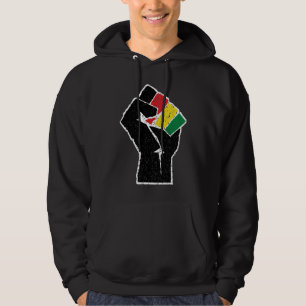 Pan African flag Fist, Afro American Black history Hoodie