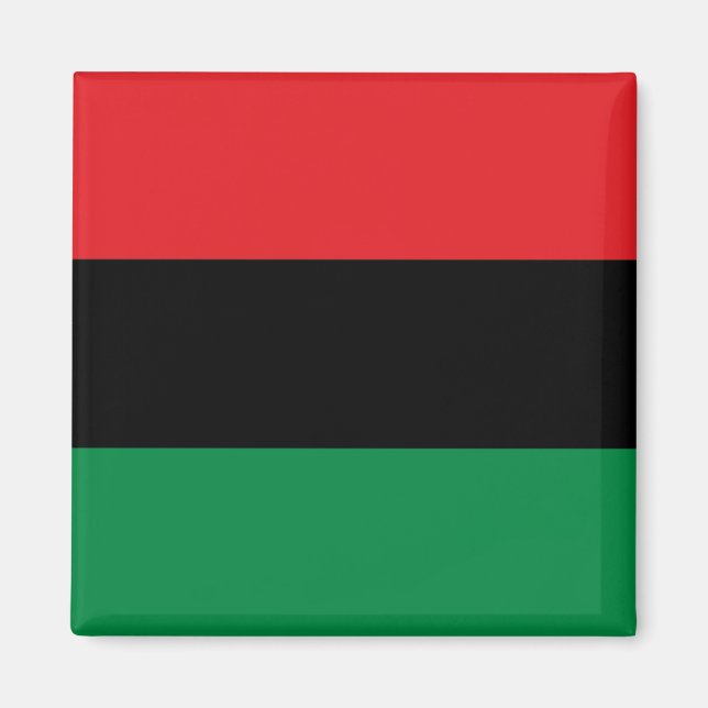 Pan African Flag, Happy Kwanzaa Magnet (Front)