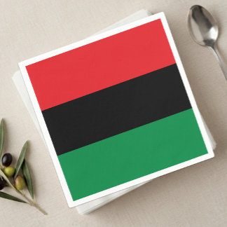 Pan African Flag Napkins, BLM, Unia Symbol Napkin