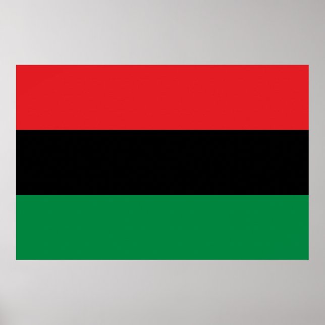 Pan-African Flag Poster (Front)