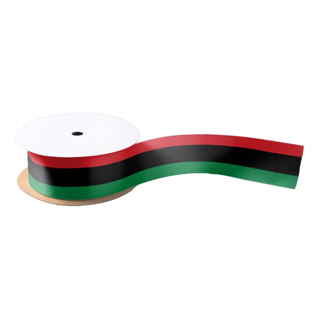 Pan-African Flag Satin Ribbon (Spool)