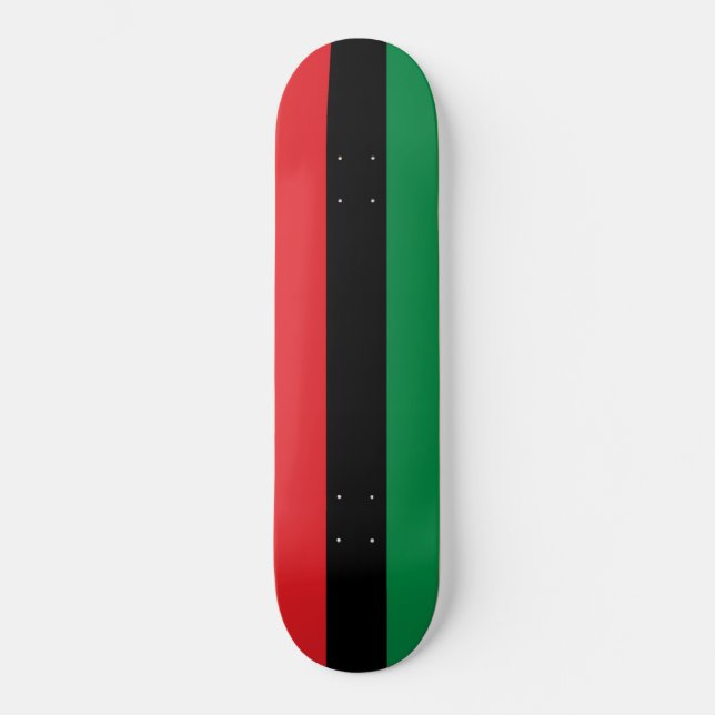 Pan-African Flag Skateboard (Front)