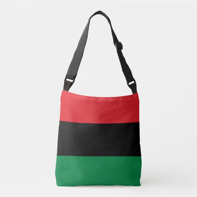 Pan African Flag & UNIA flag Symbol / fashion Crossbody Bag (Front)
