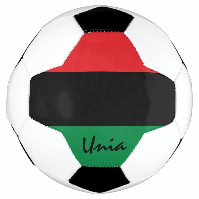 Pan African Flag & UNIA Football / Sports Soccer Ball (Front)