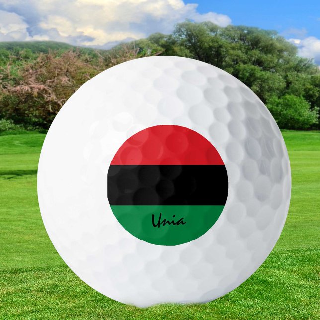 Pan African Flag & UNIA golfing / Golf Ball (Creator Uploaded)