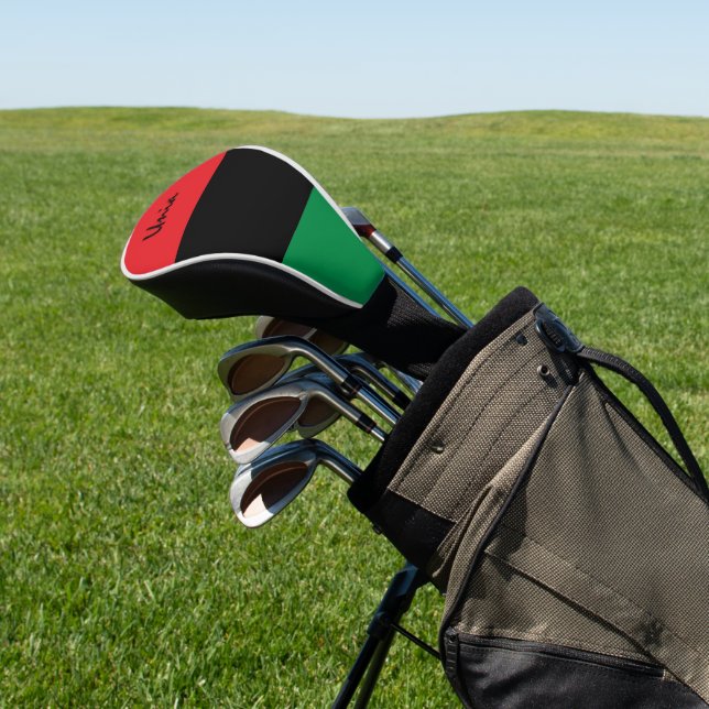 Pan African Flag & UNIA golfing / Sport Golf Head Cover (In Situ)