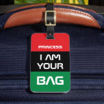 Pan African Flag & Unia Symbol /Personalised Bag Luggage Tag<br><div class="desc">Luggage Tags: Pan African flag symbol - UNIA / A horizontal triband of red,  black,  and green. The Pan-African flag—also known as the Afro-American flag,  Black Liberation flag,  UNIA flag. Often used with Black Lives Matter movement. / Find your bag easily - personalise with your name.</div>