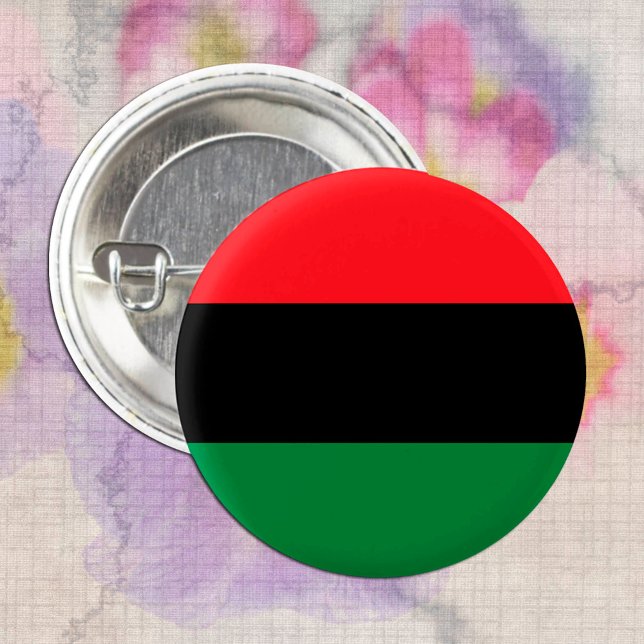 Pan African Flag & UNIA Symbol / sports fan 3 Cm Round Badge (Creator Uploaded)