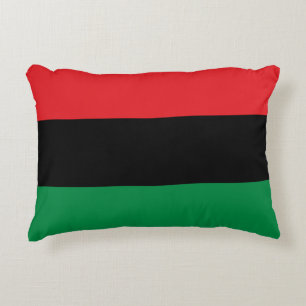 Pan African Flag & Unia Symbol / sports fan Decorative Cushion