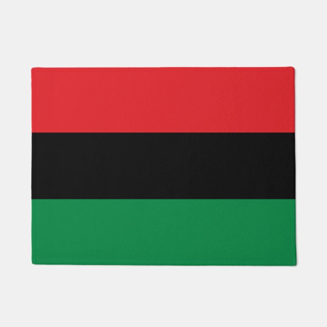 Pan African Flag & Unia Symbol / sports fan Doormat (Front)