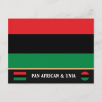 Pan African Flag & UNIA Symbol / sports fan