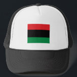 Pan African Flag & Unia Symbol / sports fan Trucker Hat<br><div class="desc">Baseball/Trucker Hats: Pan African flag symbol - UNIA / A horizontal triband of red,  black,  and green. The Pan-African flag—also known as the Afro-American flag,  Black Liberation flag,  UNIA flag. Often used with Black Lives Matter movement.</div>