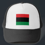 Pan African Flag & Unia Symbol / sports fan Trucker Hat<br><div class="desc">Baseball/Trucker Hats: Pan African flag symbol - UNIA / A horizontal triband of red,  black,  and green. The Pan-African flag—also known as the Afro-American flag,  Black Liberation flag,  UNIA flag. Often used with Black Lives Matter movement.</div>