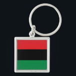 Pan African Flag & Union Symbol / sports fan Key Ring<br><div class="desc">Keychains: Pan African flag symbol - UNIA / A horizontal triband of red,  black,  and green. The Pan-African flag—also known as the Afro-American flag,  Black Liberation flag,  UNIA flag. Often used with Black Lives Matter movement.</div>