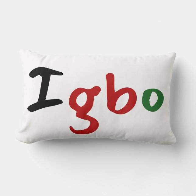 Pan African Igbo Lumbar Cushion (Front)