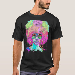 Pan African Inspired Dripping Paint Girl Related A T-Shirt