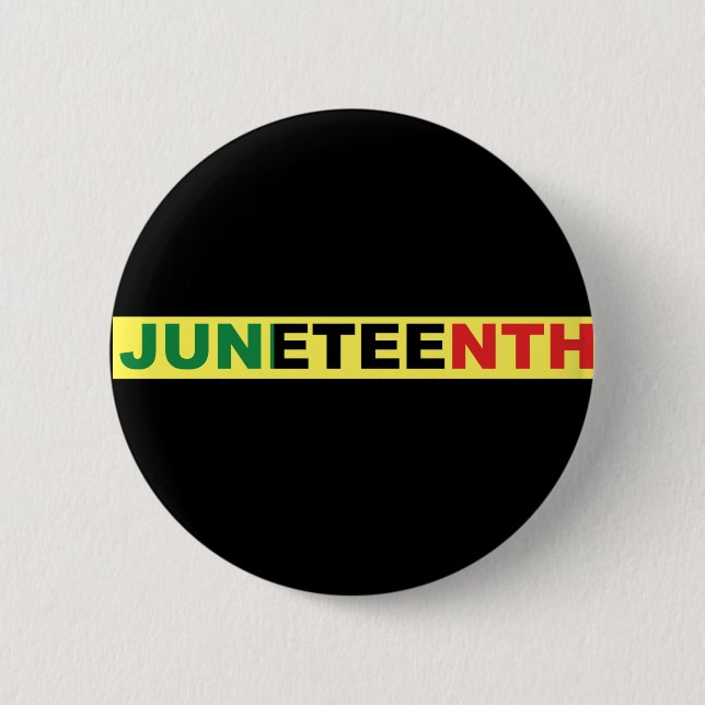 Pan African, Juneteenth 6 Cm Round Badge (Front)