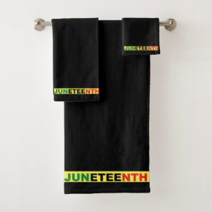 Pan African, Juneteenth Bath Towel Set