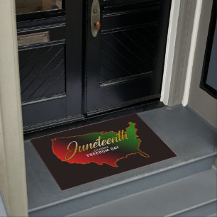 Pan African, Juneteenth  Doormat