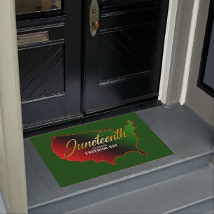 Pan African, Juneteenth  Doormat