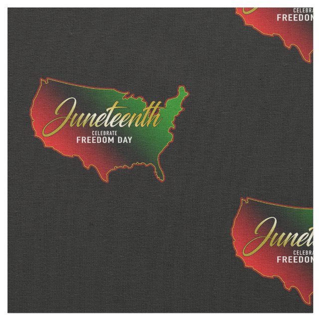 Pan African, Juneteenth Fabric (Close Up)