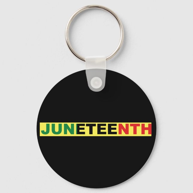 Pan African, Juneteenth Key Ring (Front)