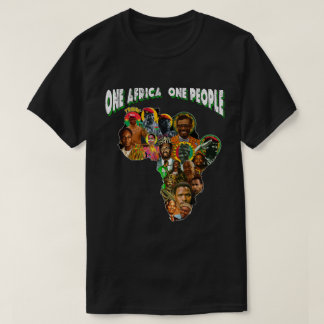 Pan African Revolutionary Leaders Africa map  T-Shirt