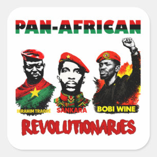Pan-African Sticker – Sankara, Traore, Bobi Wine