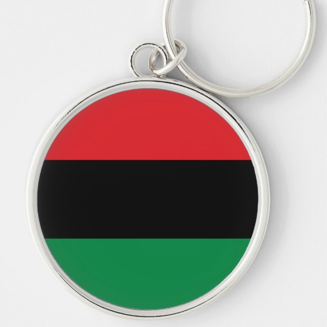 Pan African UNIA Flag Key Ring (Front)