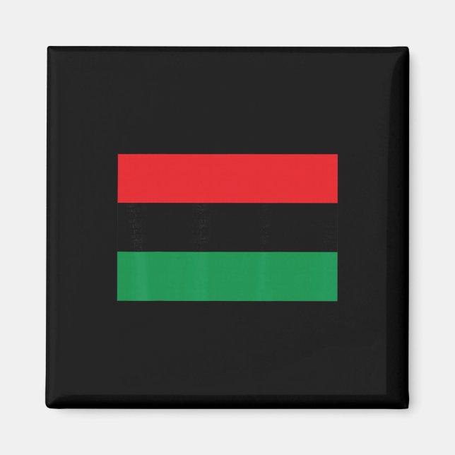 Pan African Unia Flag Map Continent Black History  Magnet (Front)