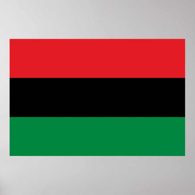 Pan African UNIA Flag Poster (Front)
