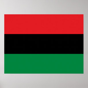 Pan African UNIA Flag Poster